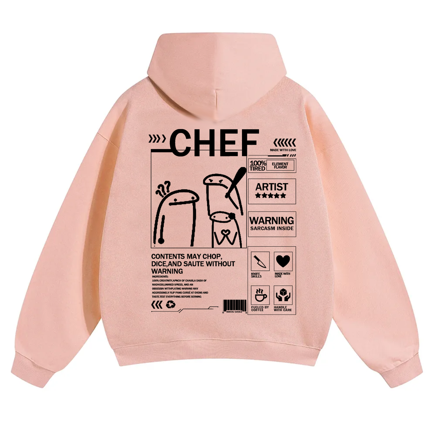 Chef Solid Color Unisex Hoodie
