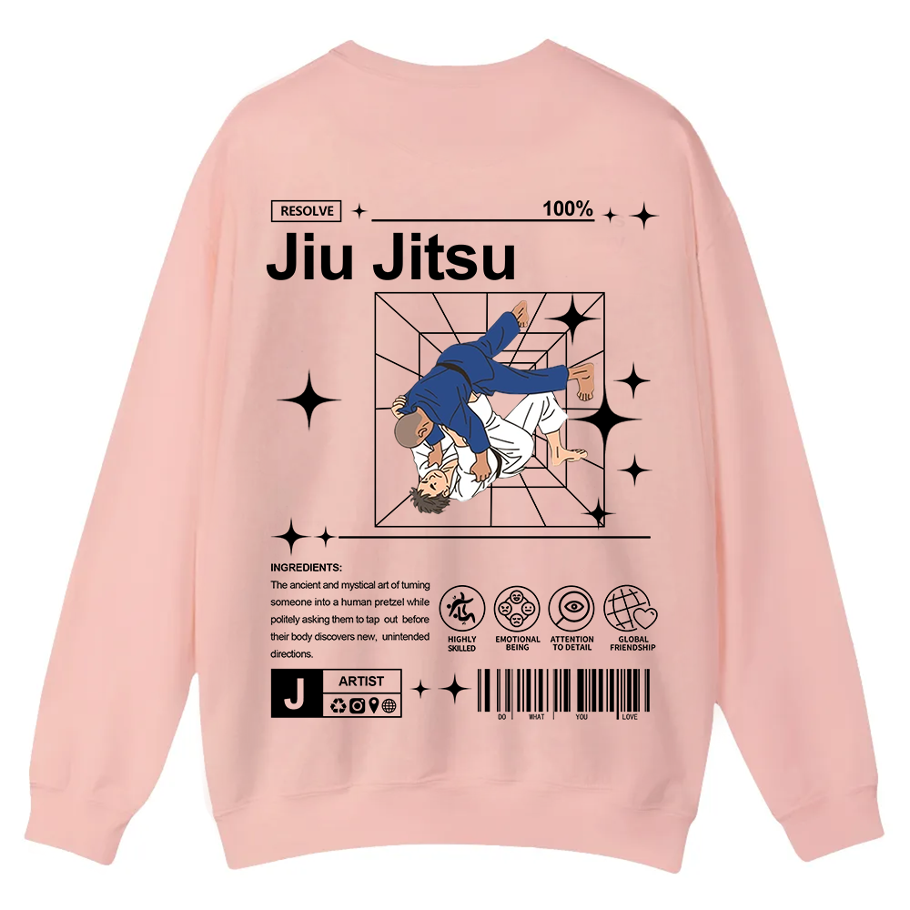 Jiu Jitsu Casual Crewneck Sweatshirt wearishow