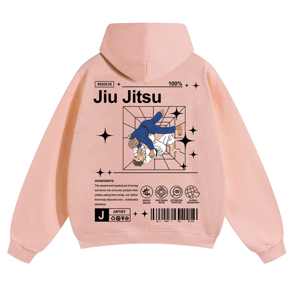 Jiu Jitsu Unisex Solid Color Hoodie wearishow
