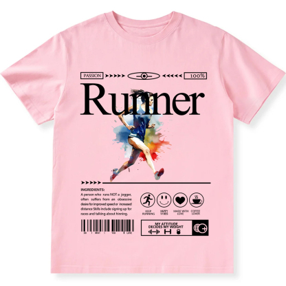 Runner Unisex Fit Cotton T-Shirt wearishow