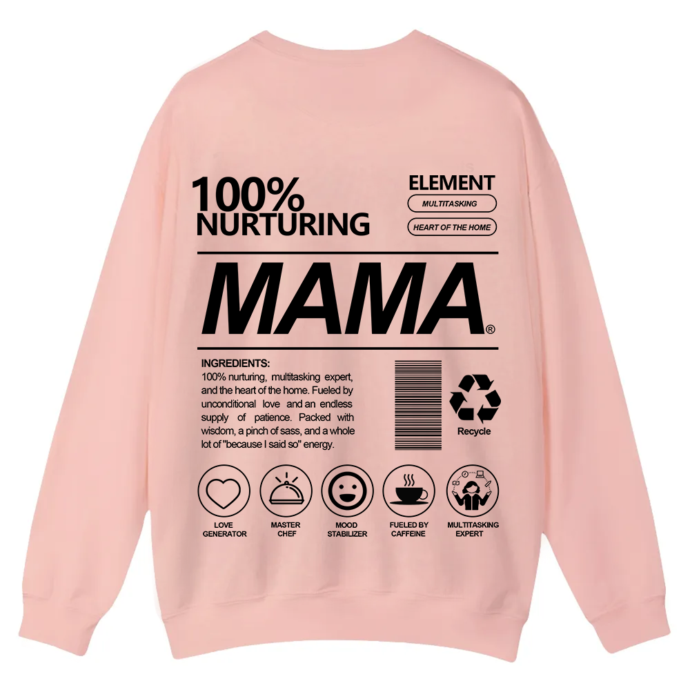Mama Casual Crewneck Sweatshirt wearishow