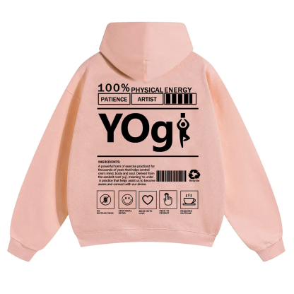 Yogi Solid Color Unisex Hoodie