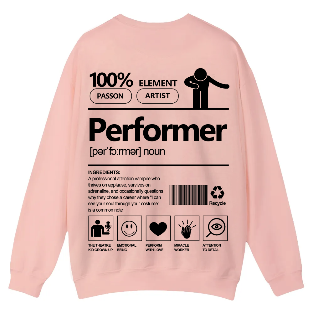 Performer Casual Crewneck Sweatshirt wearishow