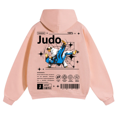 Judo Unisex Solid Color Hoodie wearishow