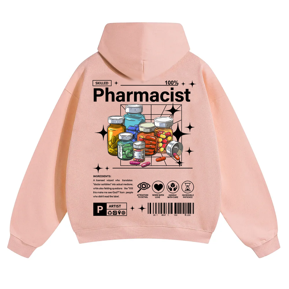 Pharmacist Unisex Solid Color Hoodie wearishow
