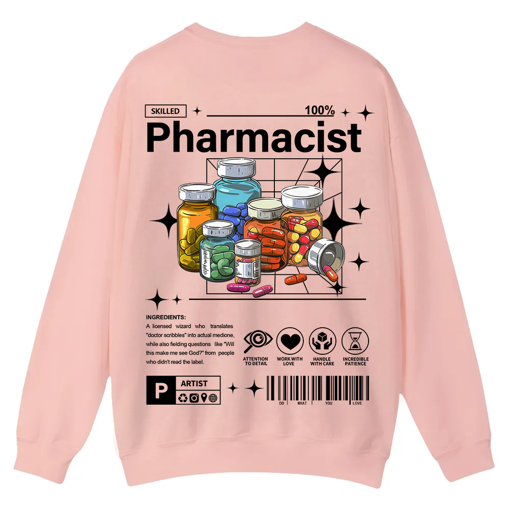 Pharmacist Casual Crewneck Sweatshirt wearishow