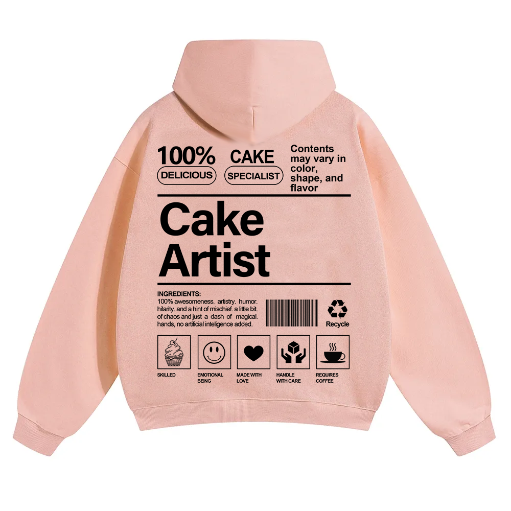 Cake Artist  Unisex Solid Color Hoodie wearishow