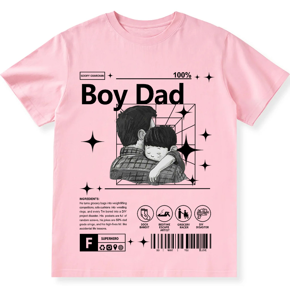 Boy Dad Unisex Fit Cotton T-Shirt wearishow