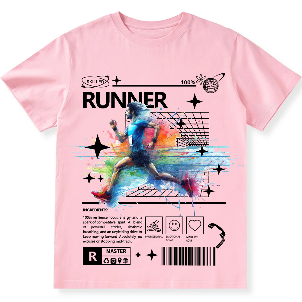 Runner Unisex Fit Cotton T-Shirt wearishow