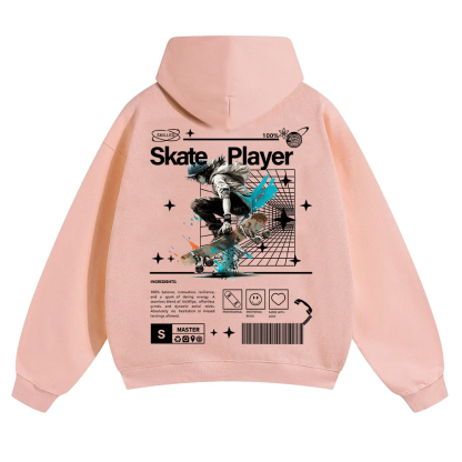Skate Player  Unisex Solid Color Hoodie wearishow