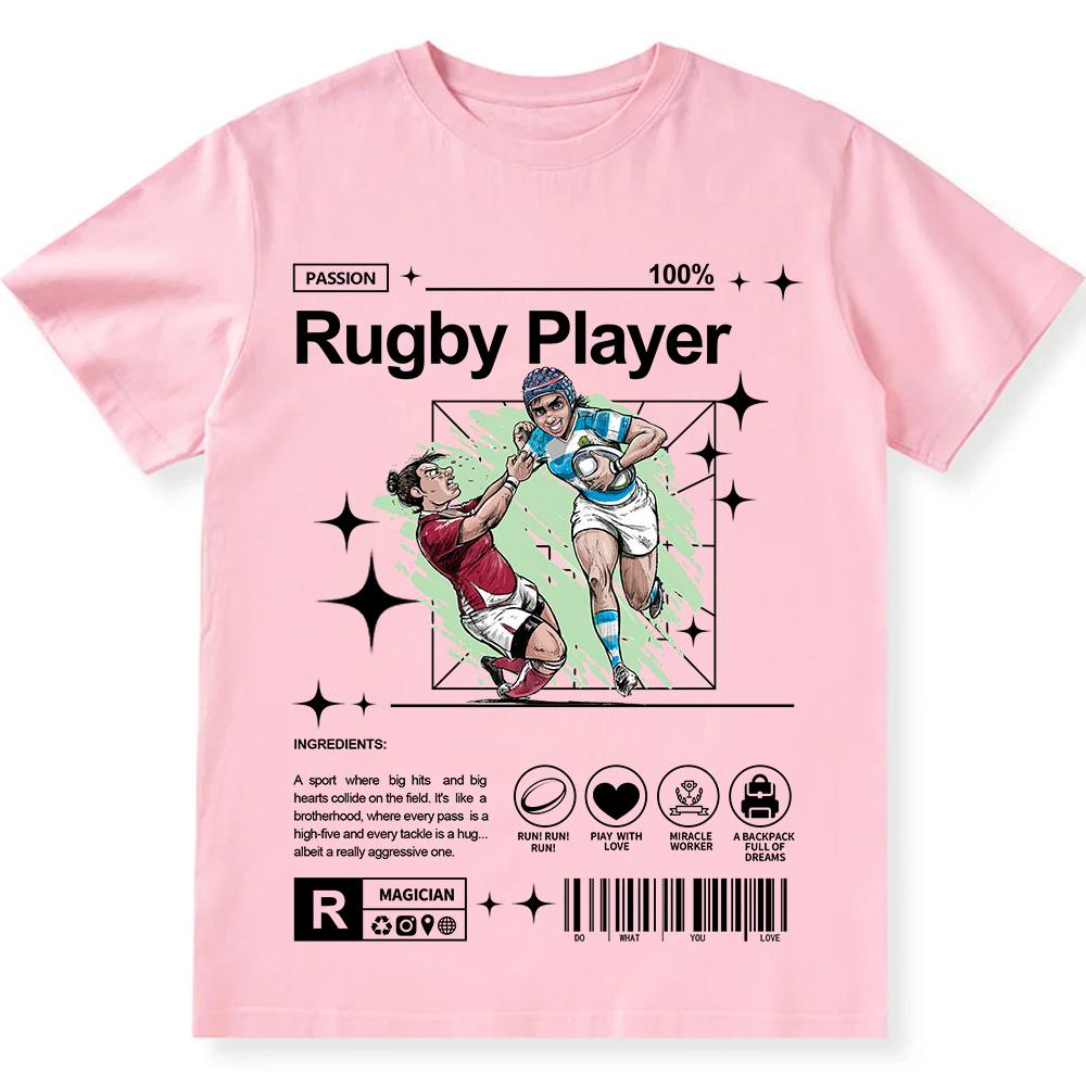 Rugby Player Unisex Fit Cotton T-Shirt wearishow