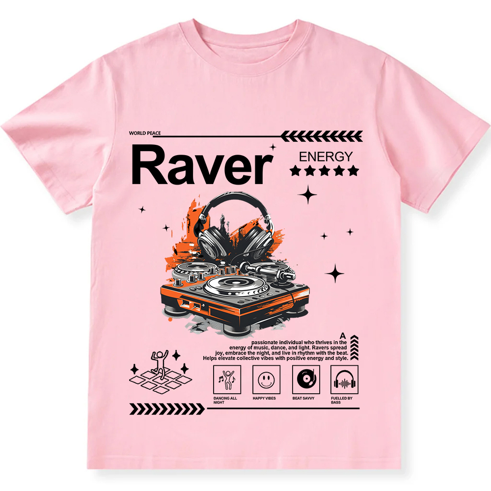 Raver Unisex Fit Cotton T-Shirt wearishow