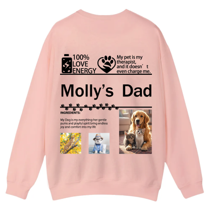 Pet Photo Creative Customized Unisex Casual Crewneck Sweatshirt