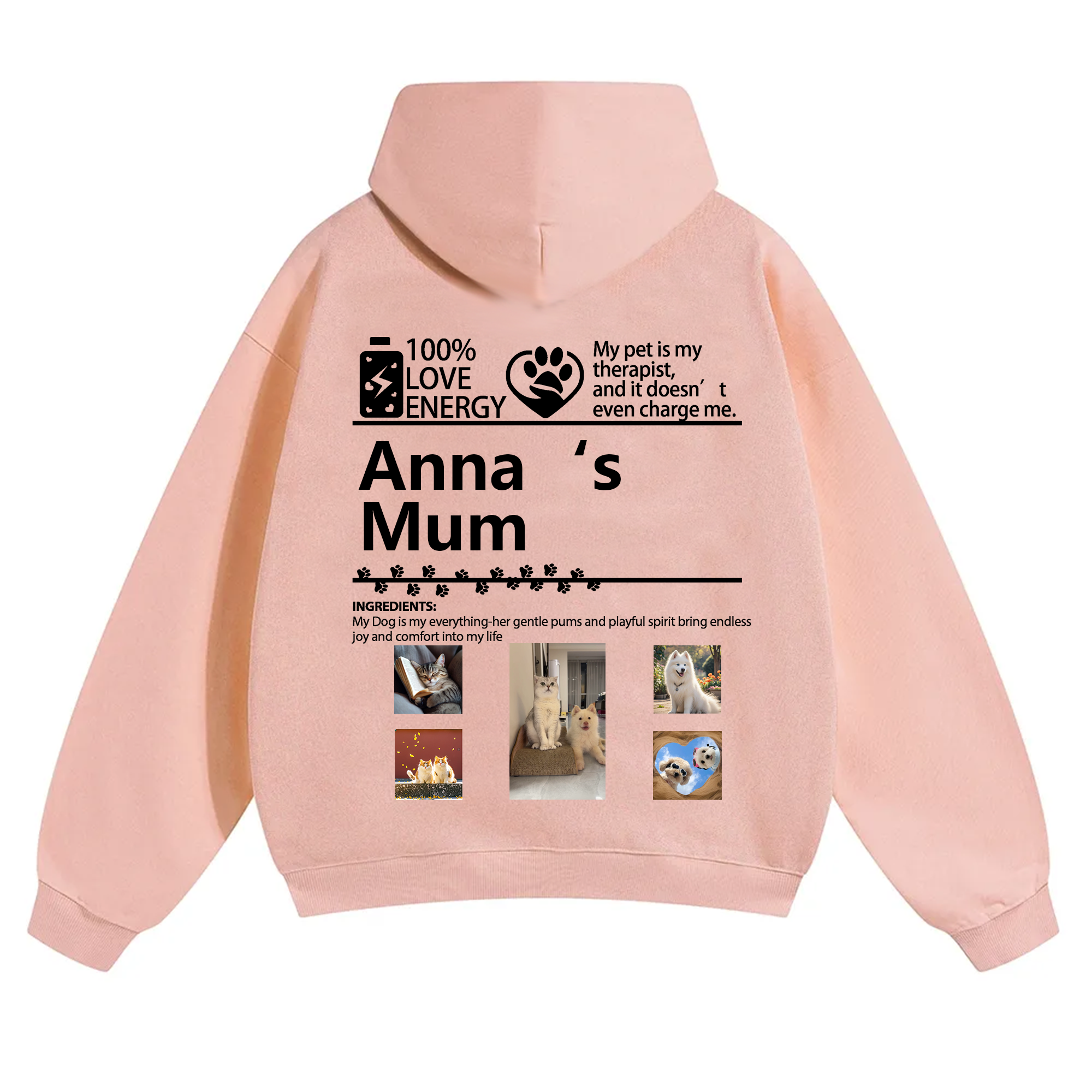 Pets Photos Creative Customized Unisex Hoodie