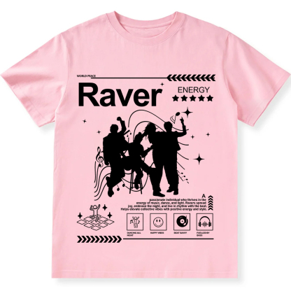 Raver Unisex Fit Cotton T-Shirt wearishow