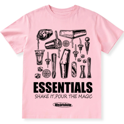 Bartender Essentials Unisex Fit Cotton T-Shirt wearishow