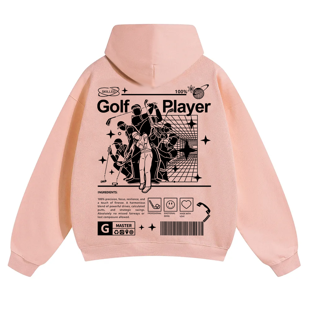 Golf Player Unisex Solid Color Hoodie wearishow