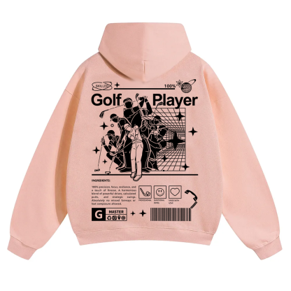 Golf Player Unisex Solid Color Hoodie wearishow