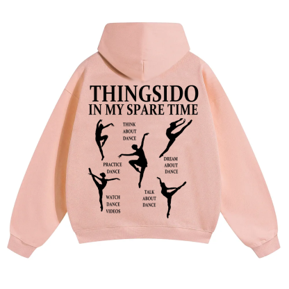 Thingsido In My Spare Time Unisex Solid Color Hoodie wearishow