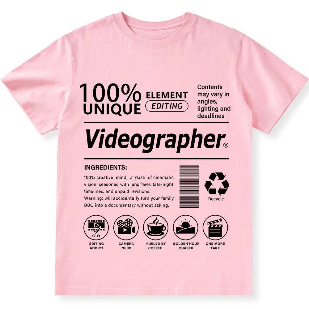 Videographer Unisex Fit Cotton T-Shirt wearishow