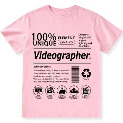 Videographer Unisex Fit Cotton T-Shirt wearishow