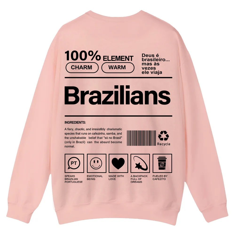 Brazilians Unisex Fit  Casual Crewneck Sweatshirt wearishow