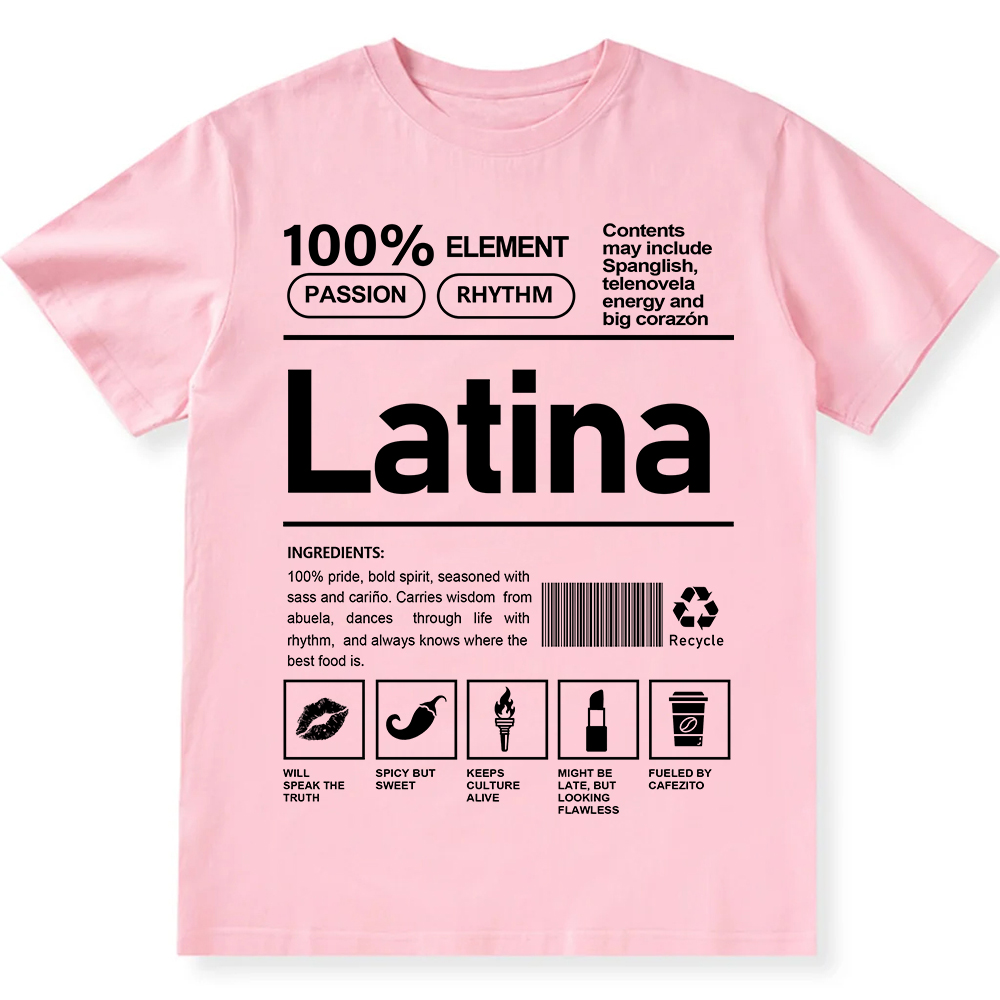 Latina Unisex Fit  Cotton T-Shirt wearishow