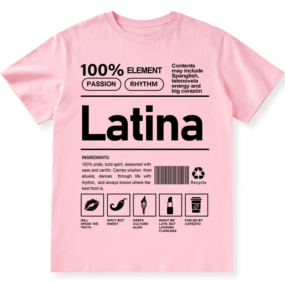 Latina Unisex Fit Cotton T-Shirt wearishow