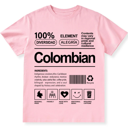 Colombian Unisex Fit  Cotton T-Shirt wearishow
