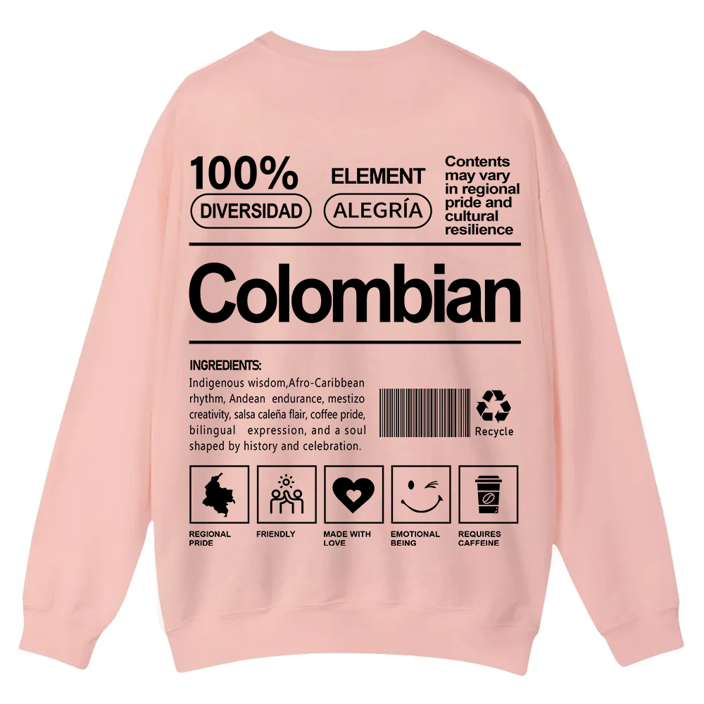 Colombian Unisex Fit  Casual Crewneck Sweatshirt wearishow