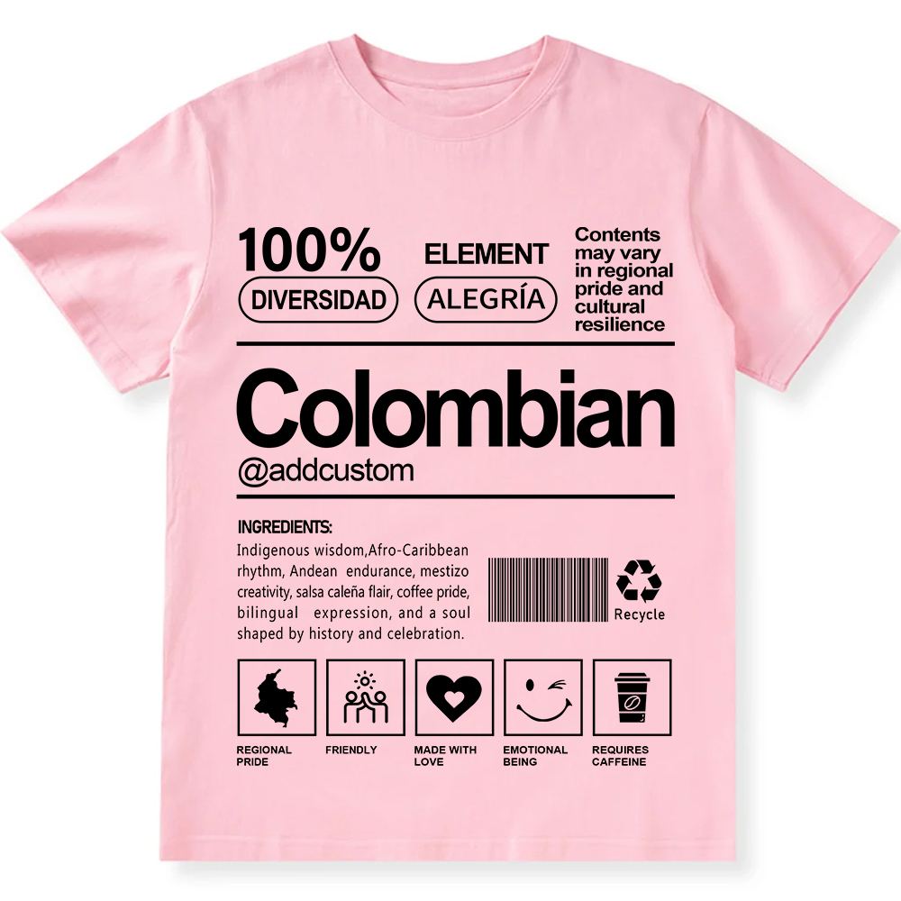 Colombian Addcustom Unisex Fit  Cotton T-Shirt wearishow