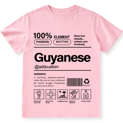 Guyanese Addcustom Unisex Fit  Cotton T-Shirt wearishow
