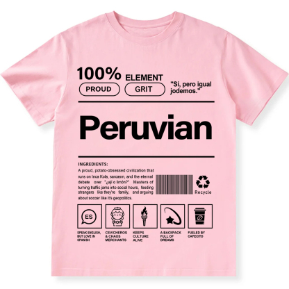 Peruvian Unisex Fit  Cotton T-Shirt wearishow