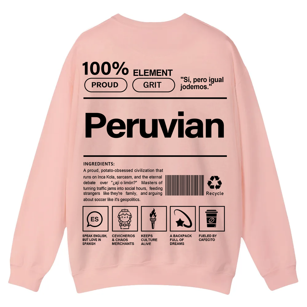 Peruvian Unisex Fit  Casual Crewneck Sweatshirt wearishow