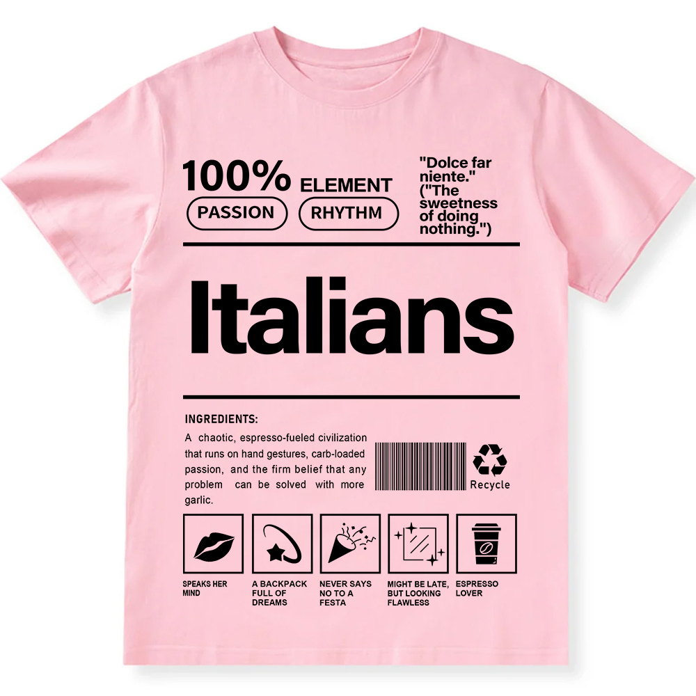 Italians Unisex Fit  Cotton T-Shirt wearishow