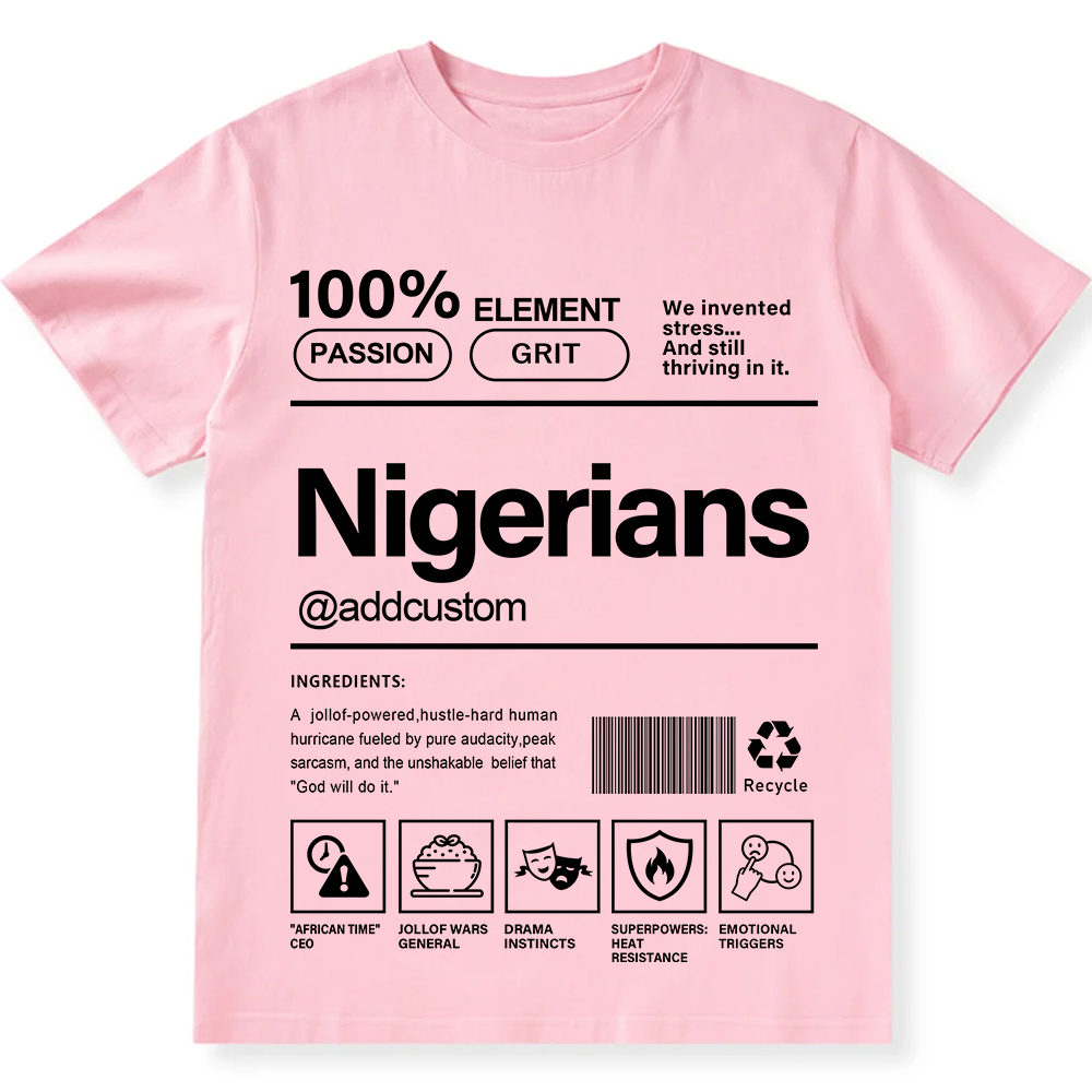 Nigerians Addcustom Unisex Fit  Cotton T-Shirt wearishow