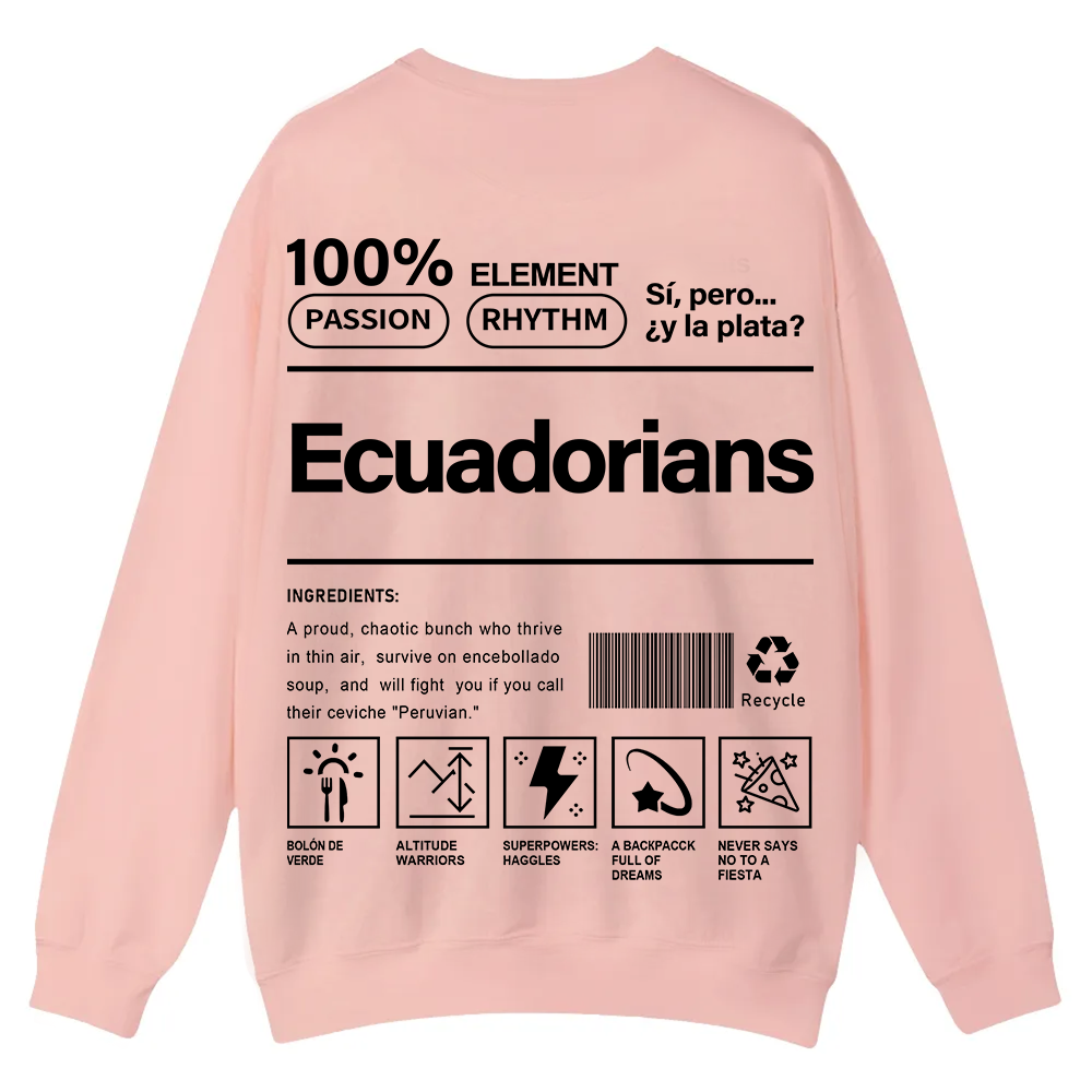 Ecuadorians Unisex Fit  Casual Crewneck Sweatshirt wearishow