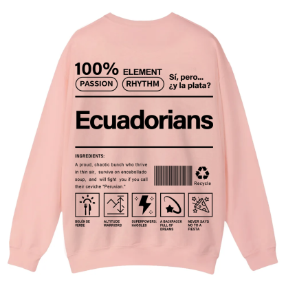 Ecuadorians Unisex Fit  Casual Crewneck Sweatshirt wearishow