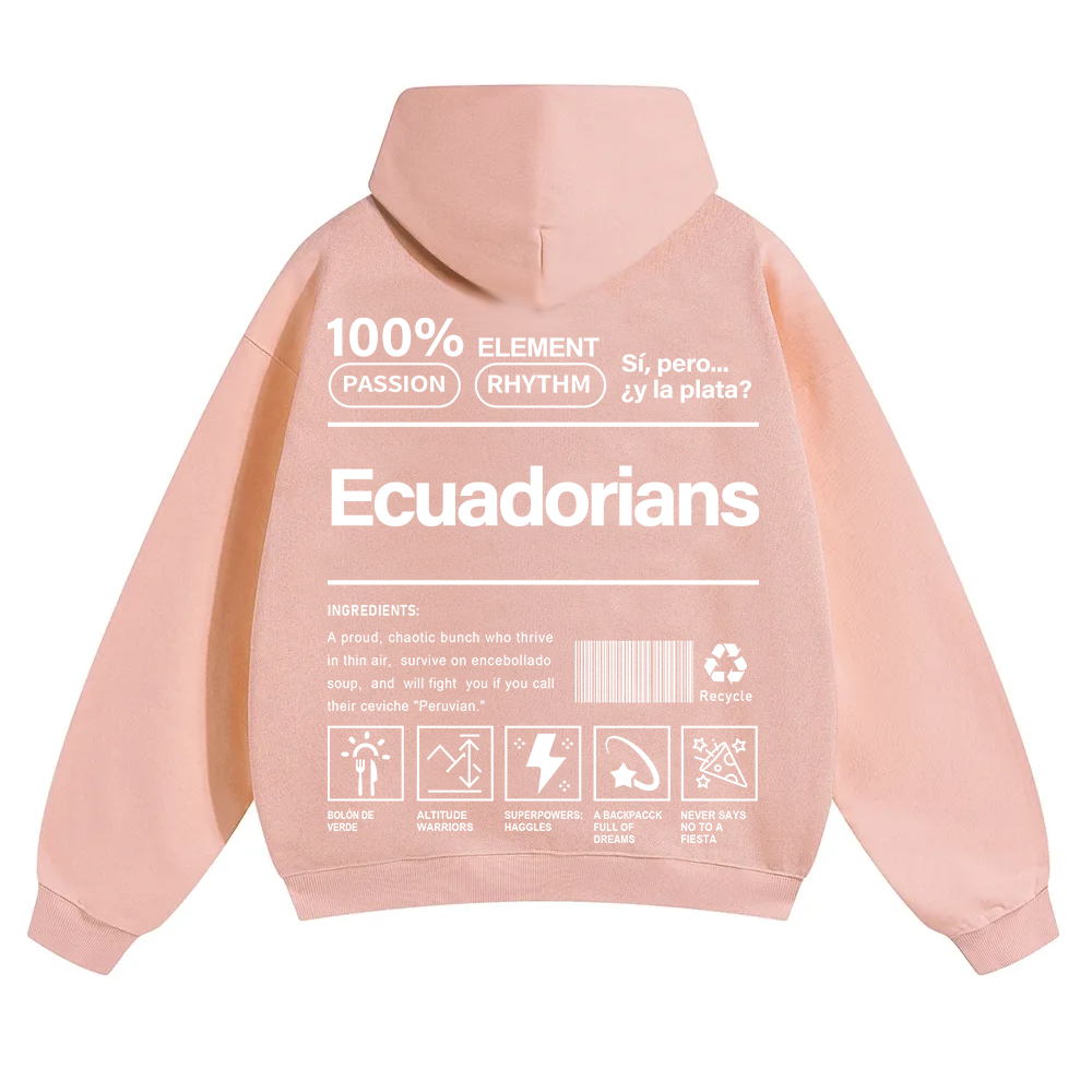 Ecuadorians Unisex Fit Color Hoodie wearishow