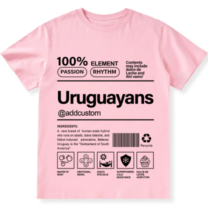 Uruguayans Addcustom Unisex Fit  Cotton T-Shirt wearishow