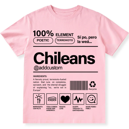 Chileans Addcustom Unisex Fit  Cotton T-Shirt wearishow