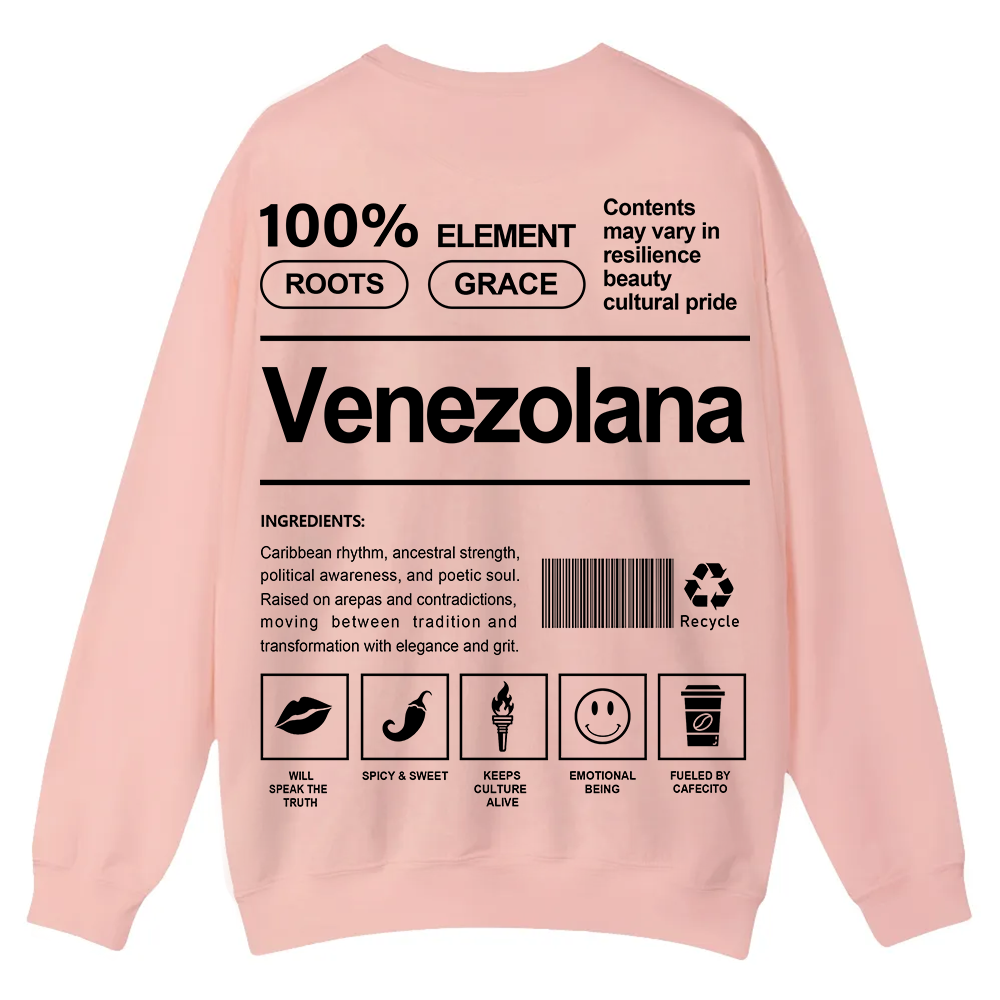 Venezolana Unisex Fit  Casual Crewneck Sweatshirt wearishow