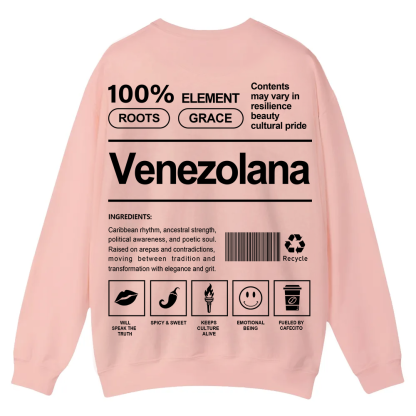 Venezolana Unisex Fit  Casual Crewneck Sweatshirt wearishow
