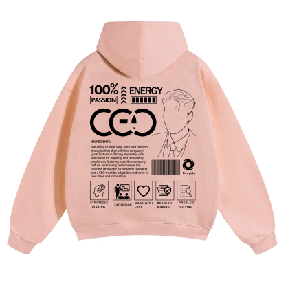 CEO Unisex Casual Print Hoodie