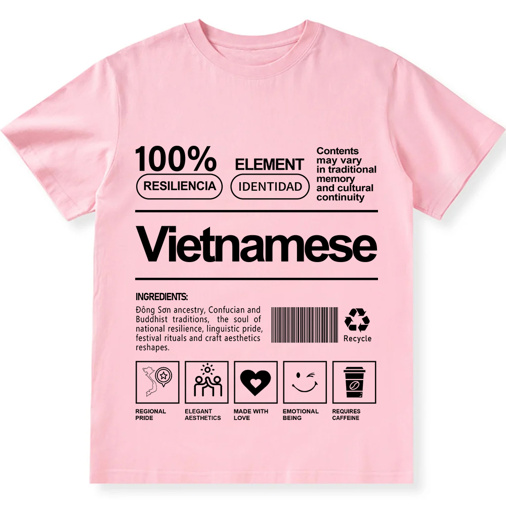 Vietnamese Unisex Fit  Cotton T-Shirt wearishow