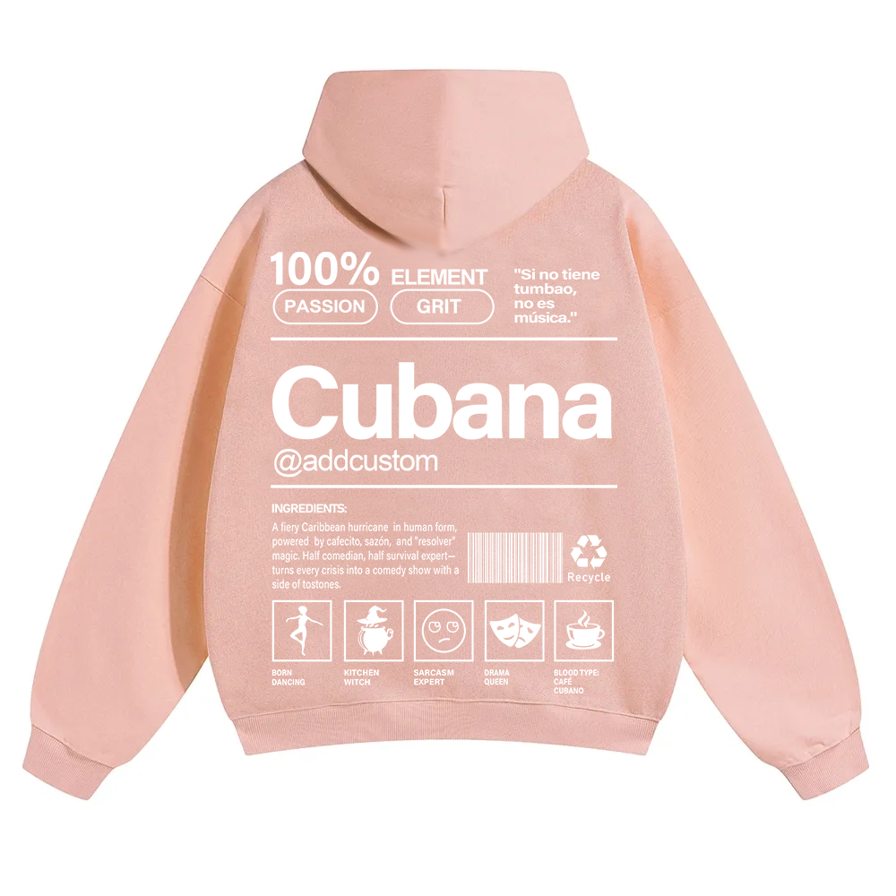 Cubana Addcustom Unisex Fit Color Hoodie wearishow