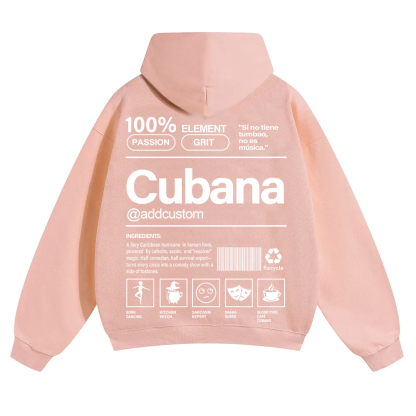 Cubana Addcustom Unisex Fit Color Hoodie wearishow