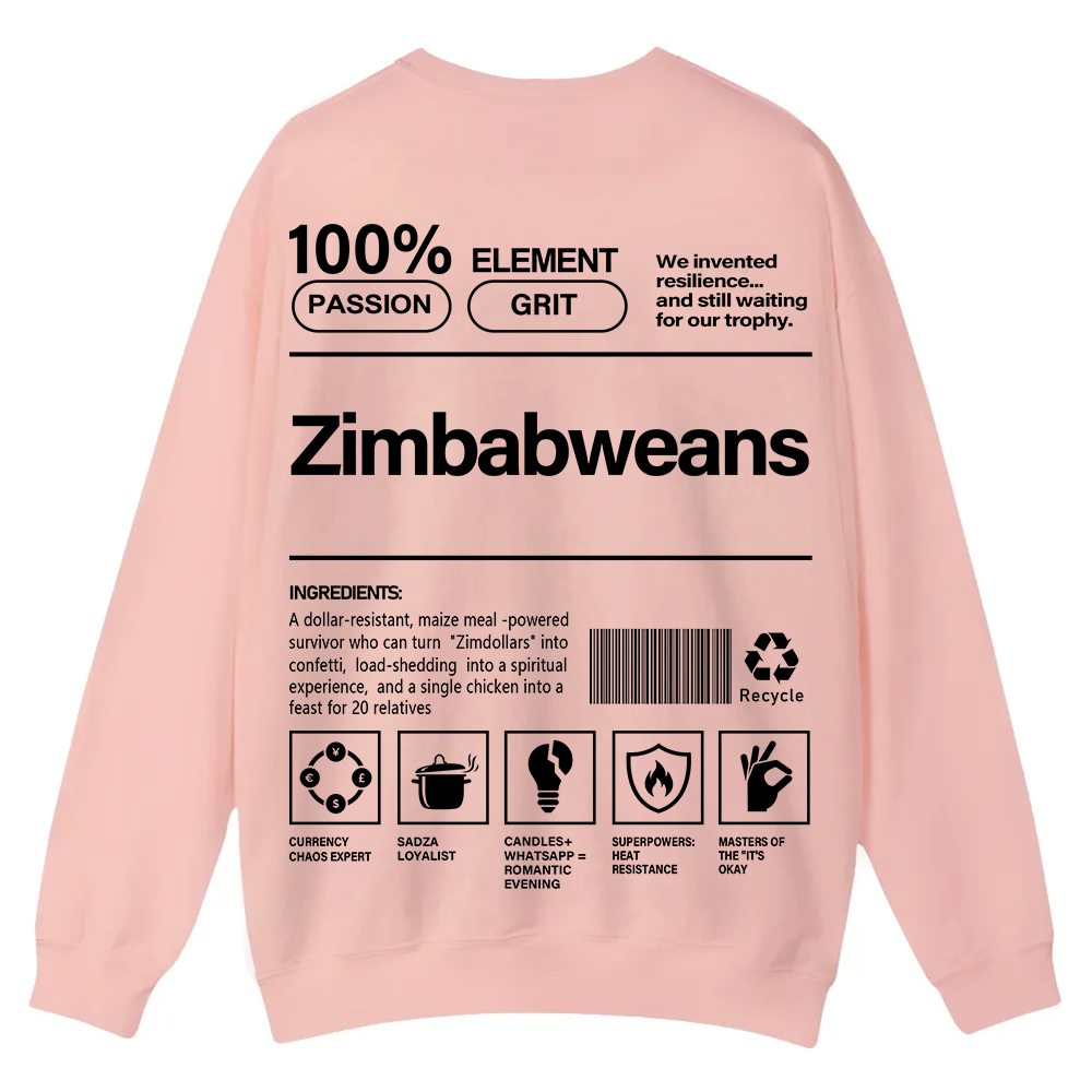 Zimbabweans Unisex Fit  Casual Crewneck Sweatshirt wearishow