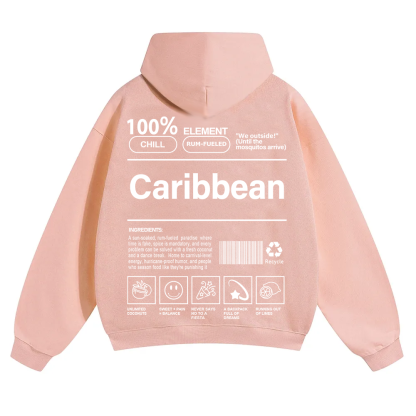 Caribbean Unisex Fit Color Hoodie wearishow