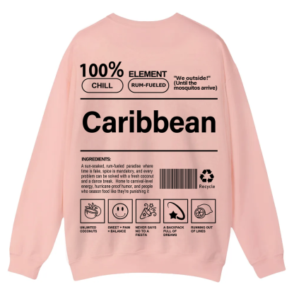Caribbean Unisex Fit  Casual Crewneck Sweatshirt wearishow